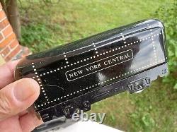 Ensemble de train en boîte en tôle lithographiée MARX USA 8994 NYC New York Central vintage des années 1950