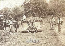 Guerre civile des Afro-Américains travaillant à Central Park, New York: photo en stéréovision