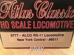 HO Atlas Classic 8777 New York Central Alco RS-11 Diesel Locomotive NYC #8011
 <br/>  La locomotive diesel Alco RS-11 de la New York Central, modèle HO Atlas Classic 8777, NYC #8011