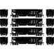 Ho-gauge Athearn New York Central 40' Outside-braced Ballast Hopper 4-pack <br/><br/>en Français : Ensemble De 4 Wagons-trémies à Ballast De 40 Pieds De New York Central Avec Attelage Extérieur En échelle Ho De La Marque Athearn.
