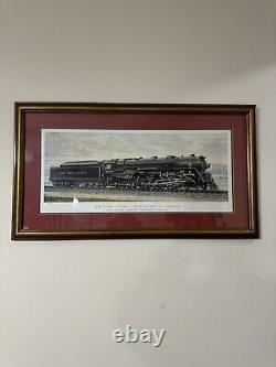 Impression de la locomotive à vapeur 5297 du système ferroviaire New York Central vintage