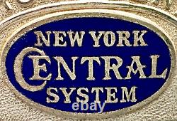 Insigne de chapeau de portier de chemin de fer Vintage New York Central System New York Central Railroad B37