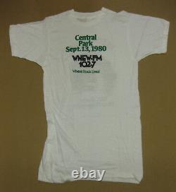 John Elton Wnew New York, Central Park 1980 Vintage T-shirt T- Concert Moyen Mint