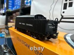 K-ligne New York Central 4-6-4 J1e Hudson locomotive à vapeur avec Railsounds K3270-5343S