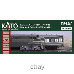 Kato N Scale E7 A/A Diesels New York Central NYC #4008 #4022 2 Pack	<br/>	 <br/>Translation: Kato N Scale E7 A/A Diesels New York Central NYC #4008 #4022 2 Pack