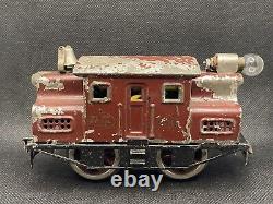 Lionel 150 Vintage O Gauge New York Central Locomotive Électrique 0-4-0 (Rouge Foncé)