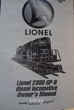Lionel #18563 O Gauge New York Central #2380 Gp-9 Diesel Tmcc Railsounds Neuf En