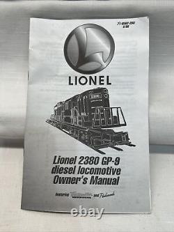 Lionel #18563 O Gauge New York Central #2380 Gp-9 Diesel Tmcc Railsounds
<br/>

		 <br/>
 Lionel #18563 O Calibre New York Central #2380 Gp-9 Diesel Tmcc Railsounds