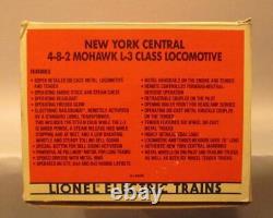 Lionel 6-18009 New York Central Mohawk 4-8-2 L-3 Locomotive à vapeur & Tender #3000 LN