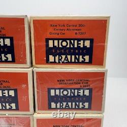 Lionel New York Central 15 Ensemble de voyageurs en aluminium 6 voitures O Nouveau 6-9594 98 7207