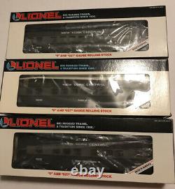 Lionel O Scale New York Central Lighted Baggage Car Lot 6-16019 To 6-16021 Train