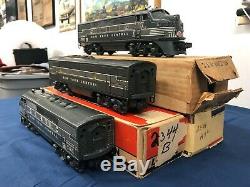 Lionel Postwar 2344 New York Central F3 Aba Set Diesel Avec Les Boîtes