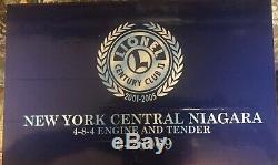 Lionel Vault 28069- Century Club De New York Échelle Centrale Niagara Vapeur Loco