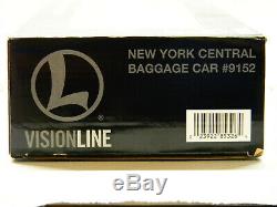 Lionel Vision Line New York Central Baggage Car Sound # 9152 O Gauge 6-85326 Nouveau