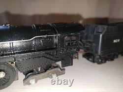 Locomotive à vapeur Vintage en métal New York Central 6096 avec wagon de charbon