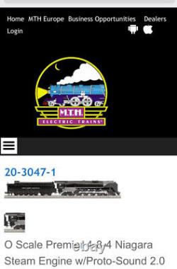MTH 20-3047-1 NEW YORK CENTRAL 4-8-4 NIAGARA Locomotive à vapeur PROTOSOUND 2 Voir l'annonce