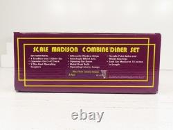 MTH MT-4105 New York Central Vert Madison Combine Diner Set LN