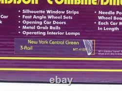 MTH MT-4105 New York Central Vert Madison Combine Diner Set LN