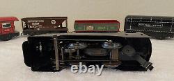 Marx Pressed Steel & Tin Wind-up New York Central Bullet Train Engine & 5 Voitures
