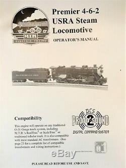Mth 20-3103-1 Premier B & O 4-6-2 Usra Lourd Pacific Steam Engine Proto-sound 2.0