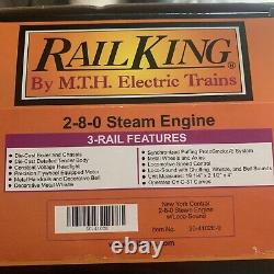 Mth Railking New York Central 2-8-0 Steam Engine Locomotive & Houilles 30-4102e-0