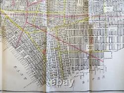 Nouvelle carte du plan de la ville de New York Upper & Lower Manhattan Central Park 1851 Hayward lg.
