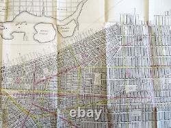 Nouvelle carte du plan de la ville de New York Upper & Lower Manhattan Central Park 1851 Hayward lg.