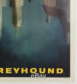 Original Vintage Mini Poster Greyhound New York Central Park Voyage 11 X 14