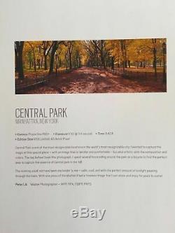 Peter Lik Central Park 1,5 Mètre De New York Nyc Limited Edition # 'd / 950 Avec Coa