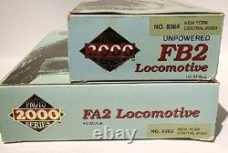 Proto 2000 Ho Scale F Aba Diesel Set New York Central #1044 #1045