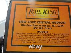 Rail King Mth #5344 New York Central Hudson Moteur À Vapeur Mt-1103