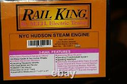 Rail King O Jauge 4-6-4 Hudson Machine À Vapeur Die-cast #30-1146 Nib Nyc Withproto