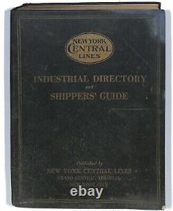 Répertoire industriel des lignes ferroviaires du New York Central de 1920-21, 950+ pages! 4+ livres