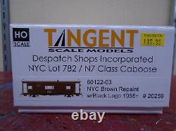 Tangent New York Central 1955+ Despatch Shops N7 Baie Fenêtre Caboose 60122 HO NYC