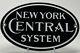 Vintage New York, Système Central Railroad Porcelain Sign Gas Oil Subway Railway