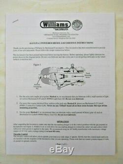 Williams Par Bachmann O Gauge 3 Unité Centrale De New York Alco Pa-1 Diesels 4205-6-7